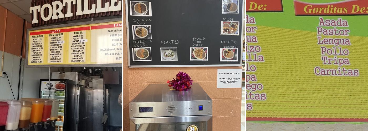 Tortilleria La Imperial Menu