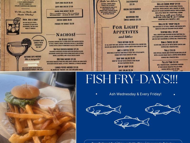 Tin City Saloon Menu