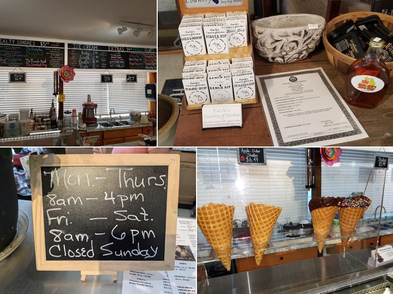 Showcase Gardens Ice Cream Shoppe Menu