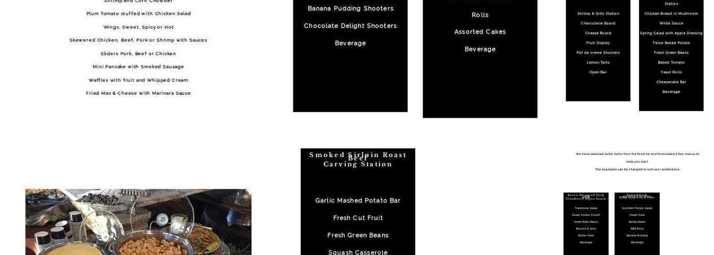 Jimbo's Catering Menu