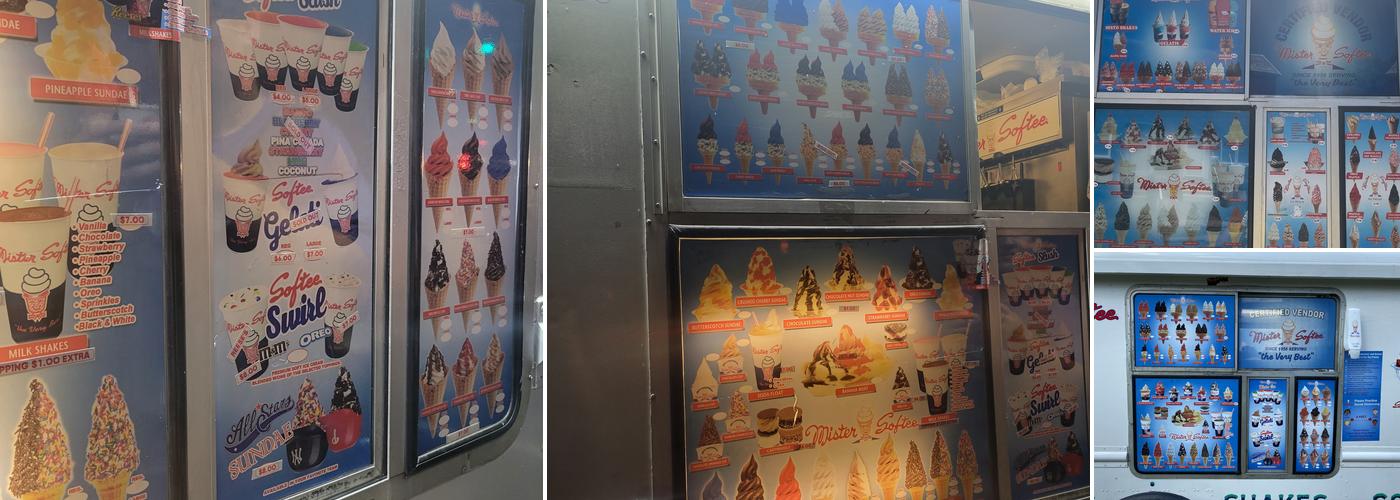 Mister Softee Menu