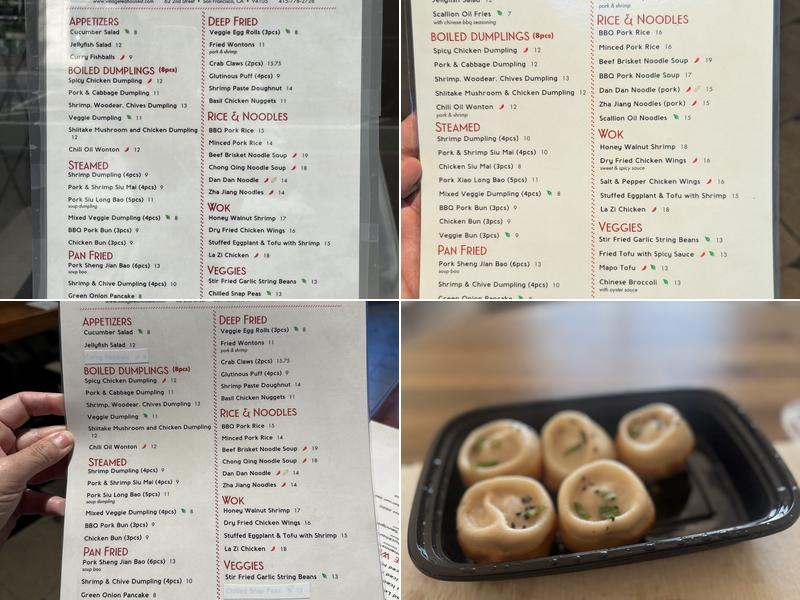 Village Tea House Menu