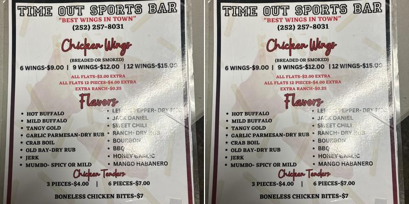 Time out Menu