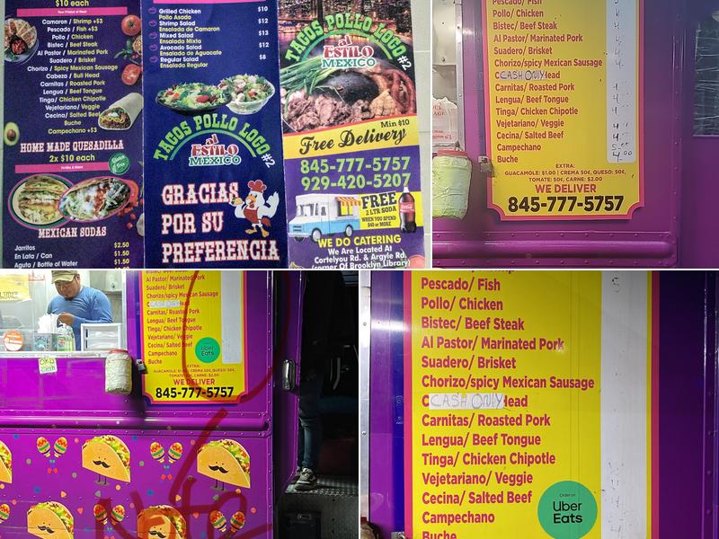 Tacos Pollo Loco #2 Menu