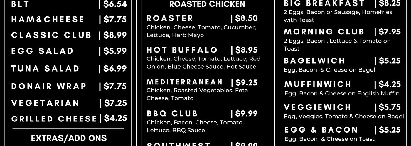 Whatta Sandwich Deli and Catering Co. Menu
