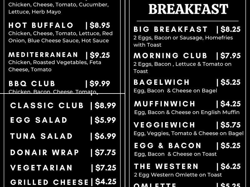 Whatta Sandwich Deli and Catering Co. Menu