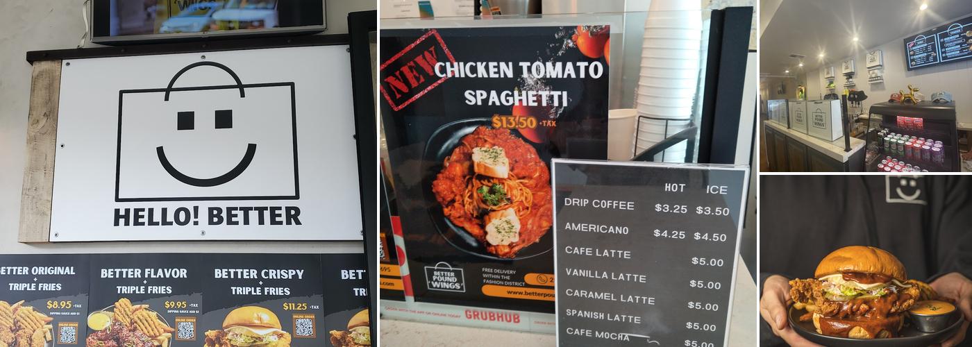better pound wings Menu