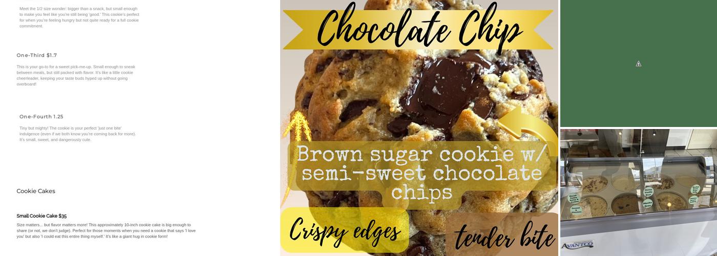 Cocoa Cookie Bar Menu