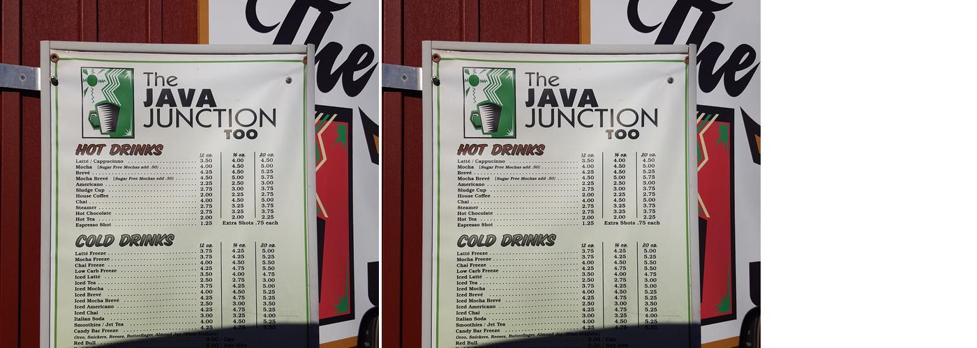Java Junction Too Menu