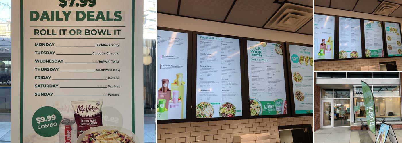 Freshii Menu