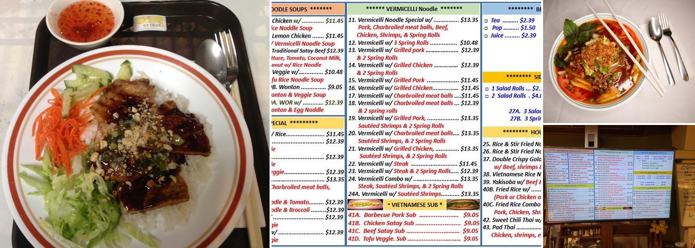 Spring Roll Chalet Menu