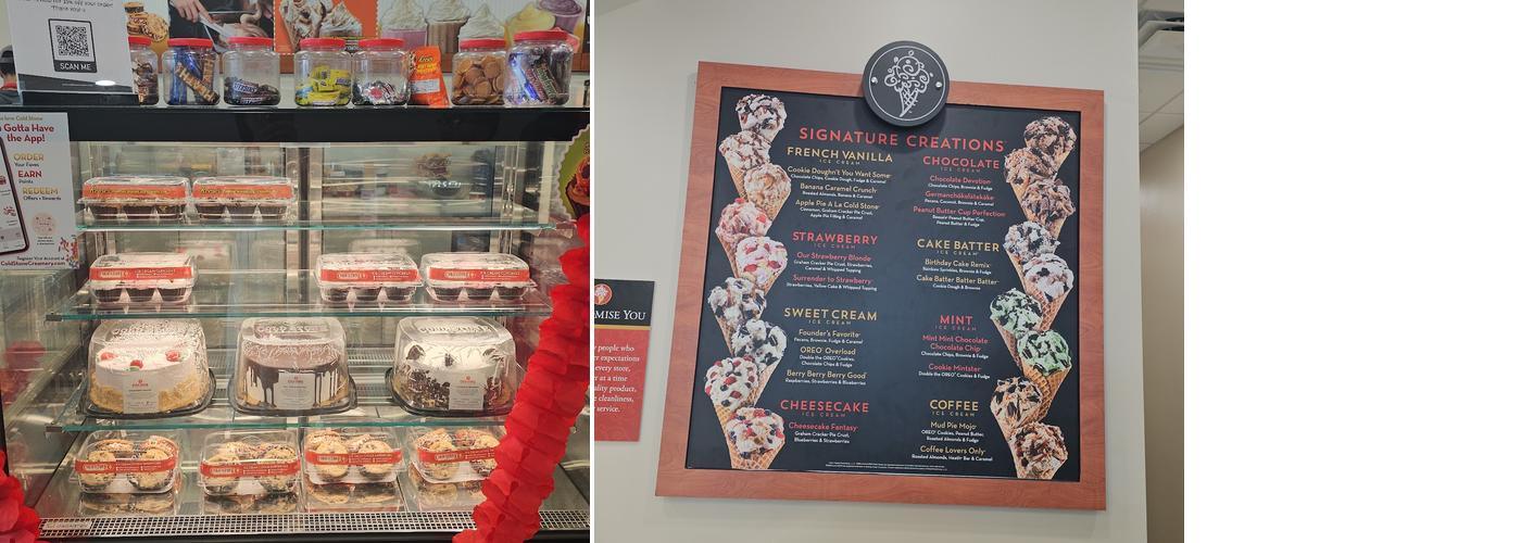 Cold Stone Creamery Menu
