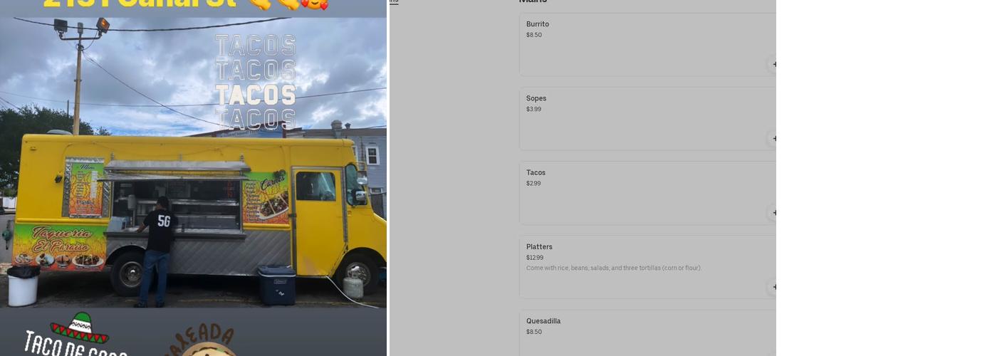 Taqueria la Fortaleza #2 Menu