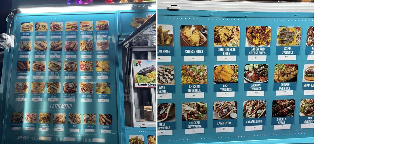 Halal Harlem Menu
