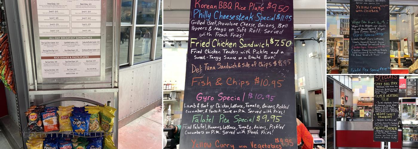 Cafe Rosso Menu