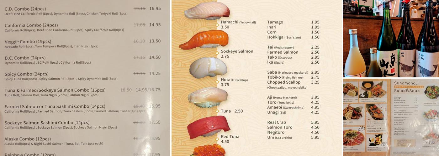 Shen Sushi Menu