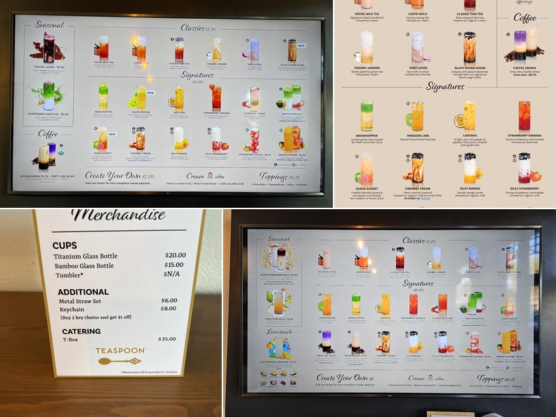 Teaspoon Summerlin Menu