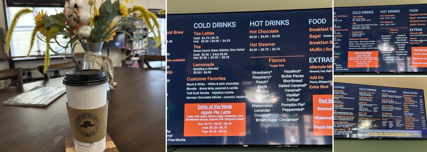 True Grit Grounds Menu