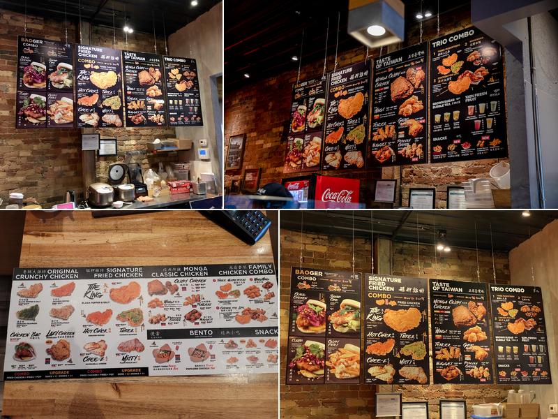 Monga Fried Chicken Menu