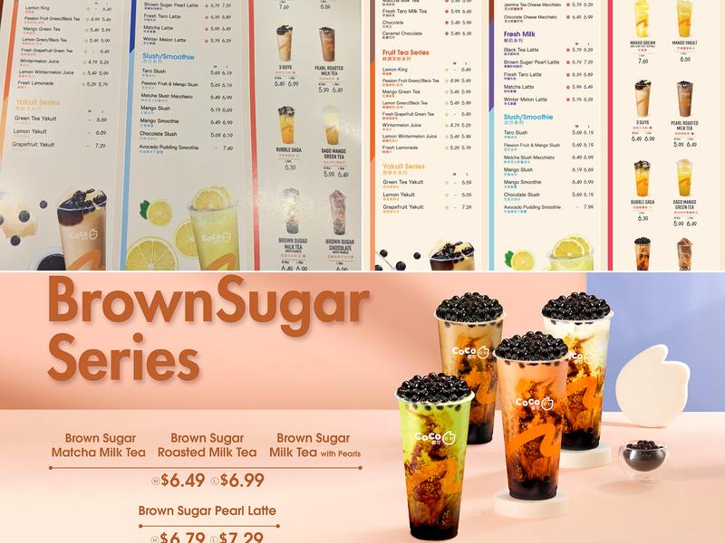 CoCo Fresh Tea & Juice - Shawnessy Menu