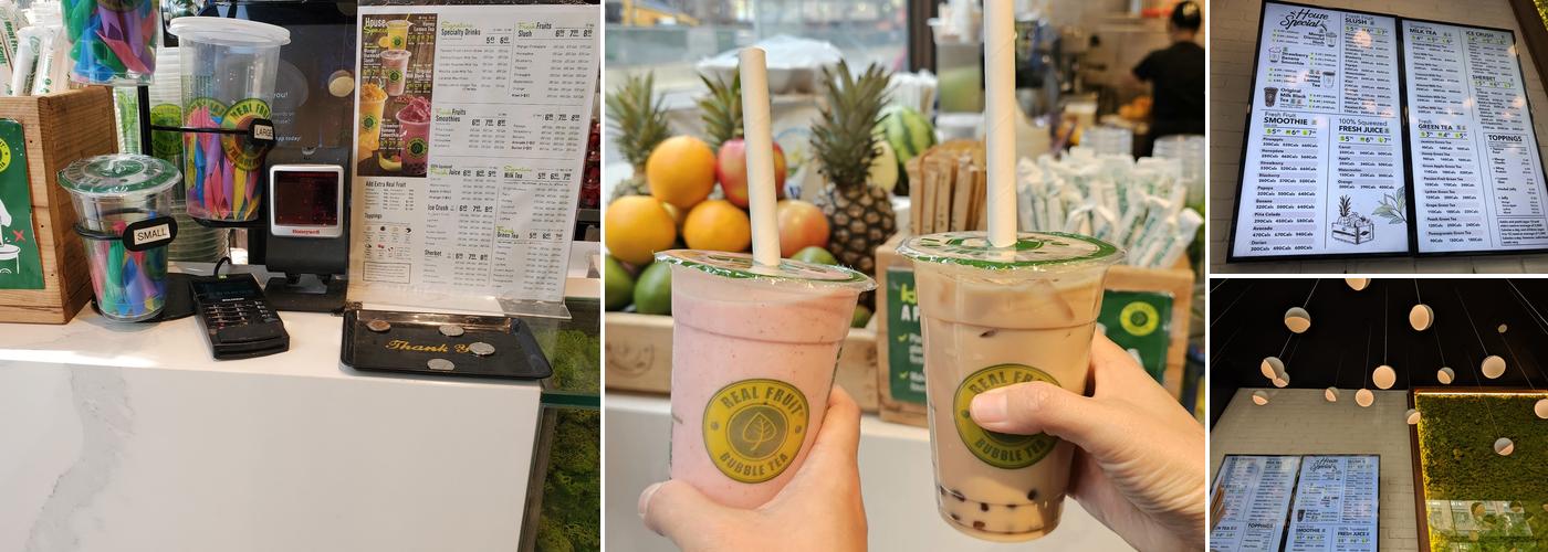 Real Fruit Bubble Tea Menu