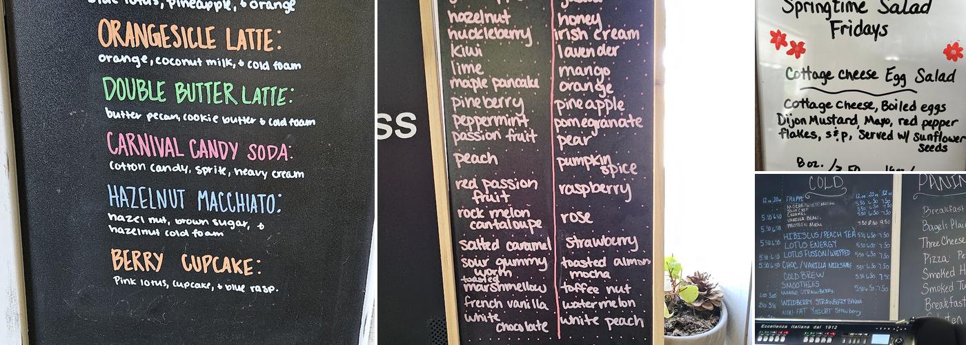 Katy’s Coffee Menu