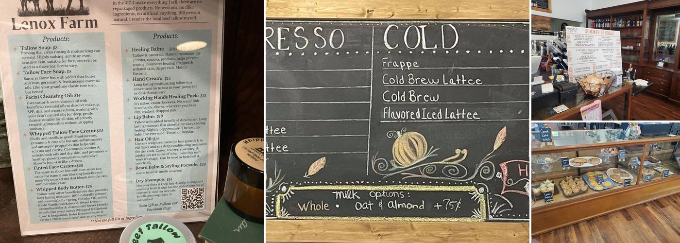 Monroe Coffee Co. Menu