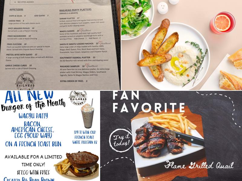 Railhead Tavern Menu
