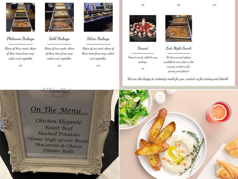 Pewter Hall Event Center and Catering Menu