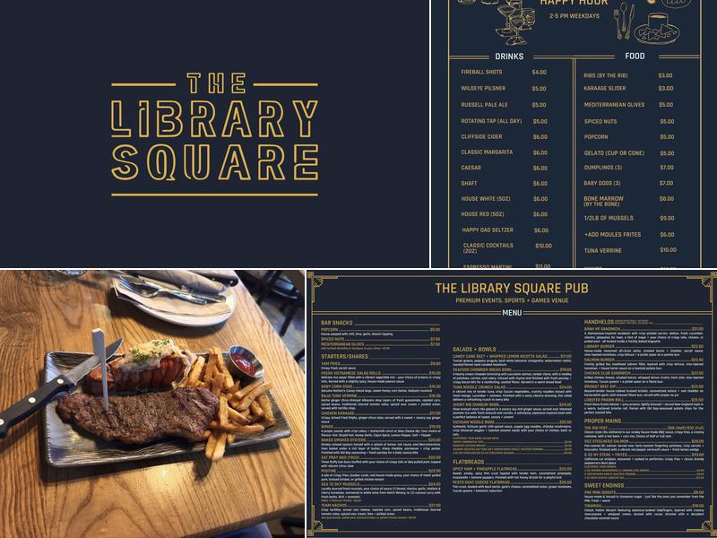 The Library Square Pub Menu