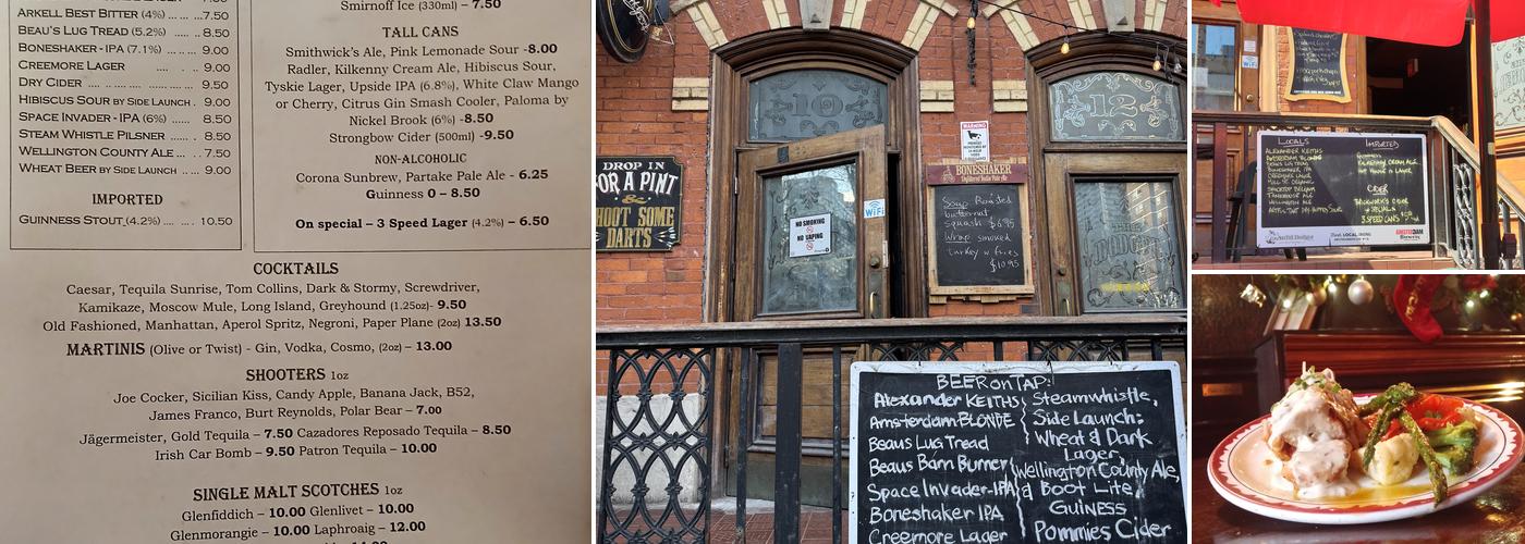 Artful Dodger Pub Menu