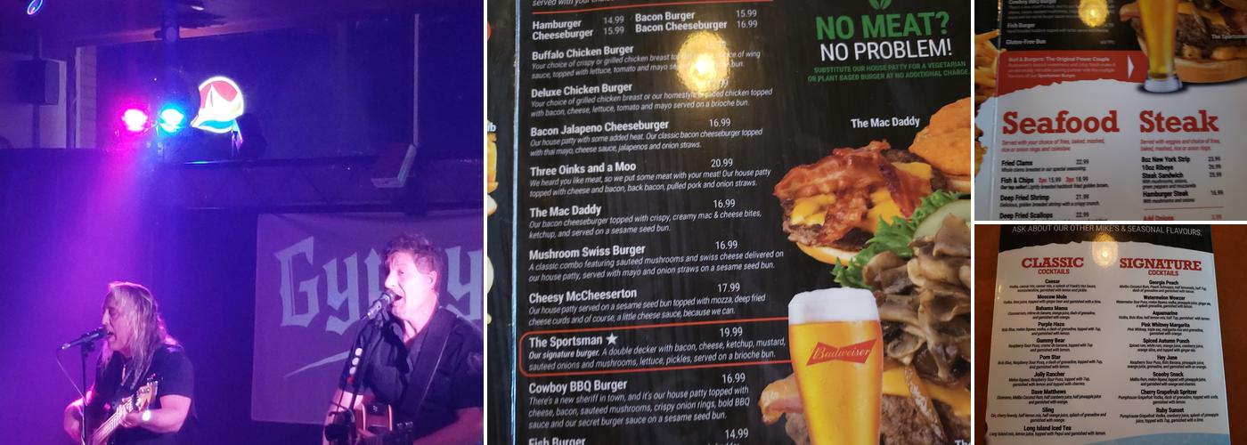 Storms Bar Menu