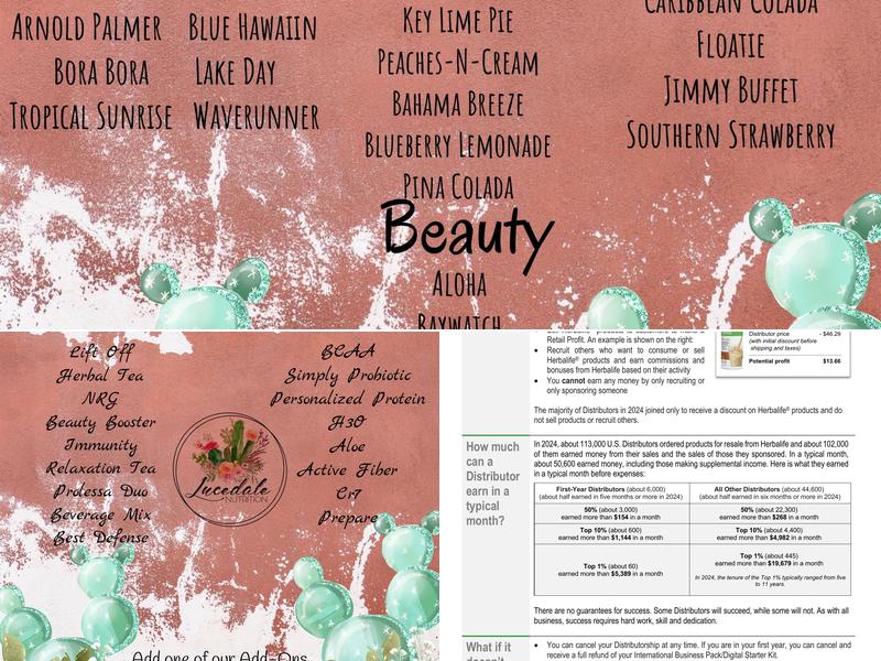 Lucedale Nutrition Menu