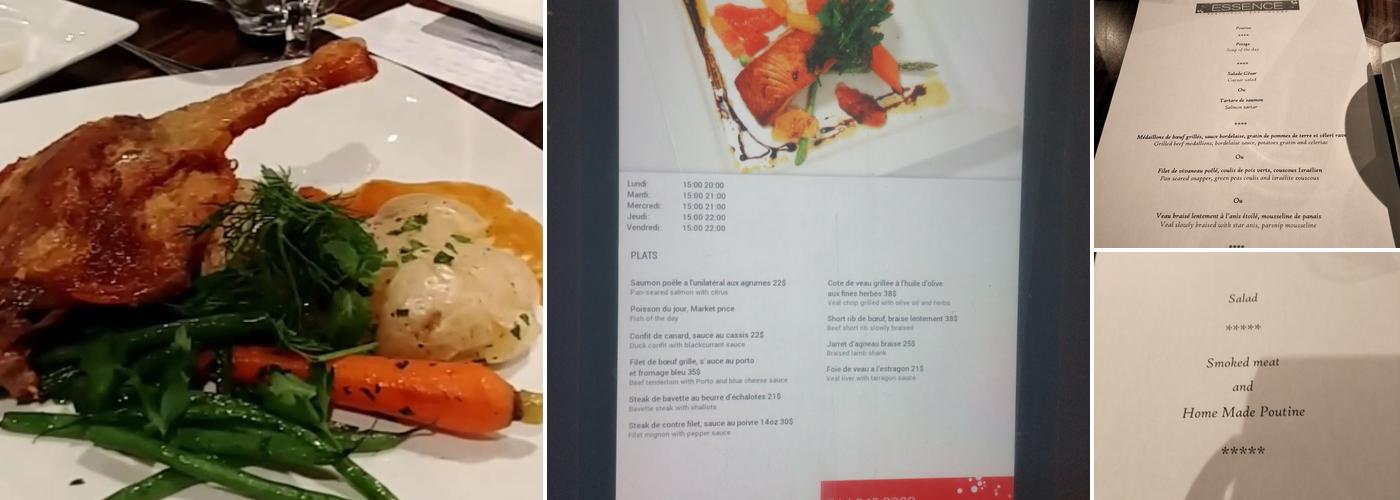 Essence Menu