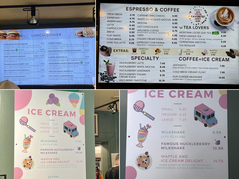 Yellowstone Perk Menu