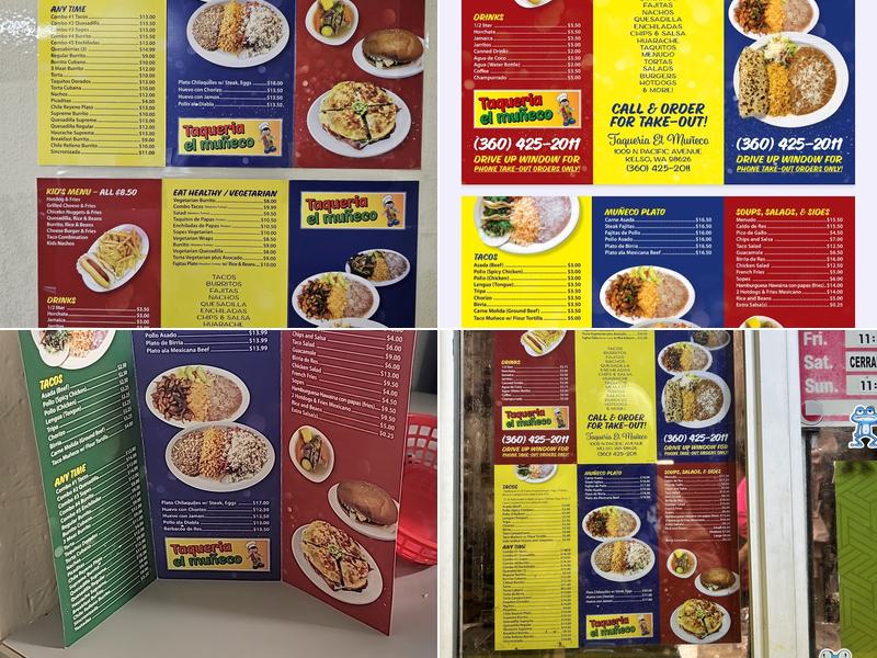 Taqueria el muñeco Menu