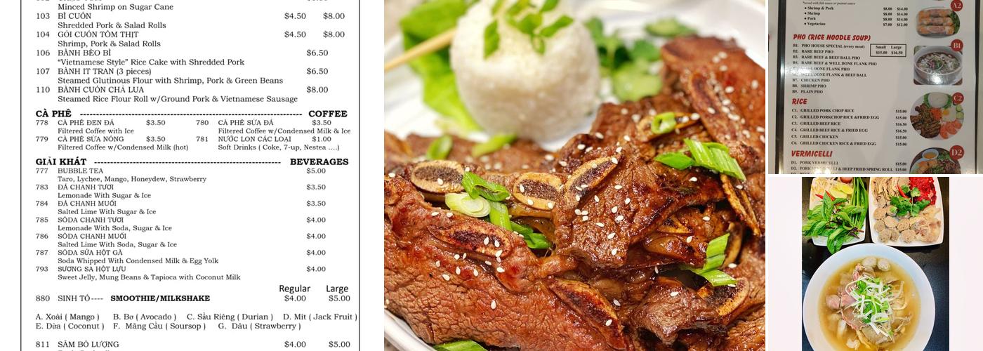 Hello Pho Menu