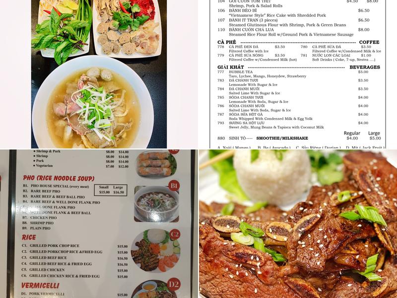 Hello Pho Menu