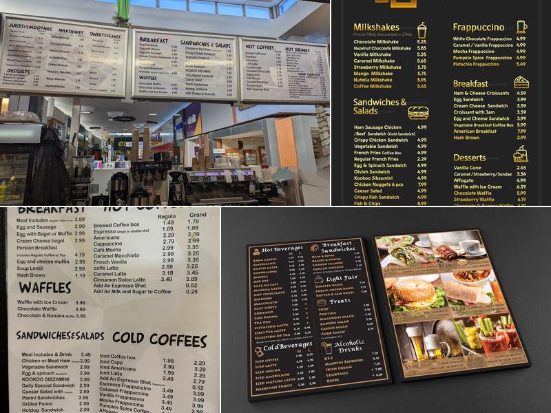 Coffee box Menu
