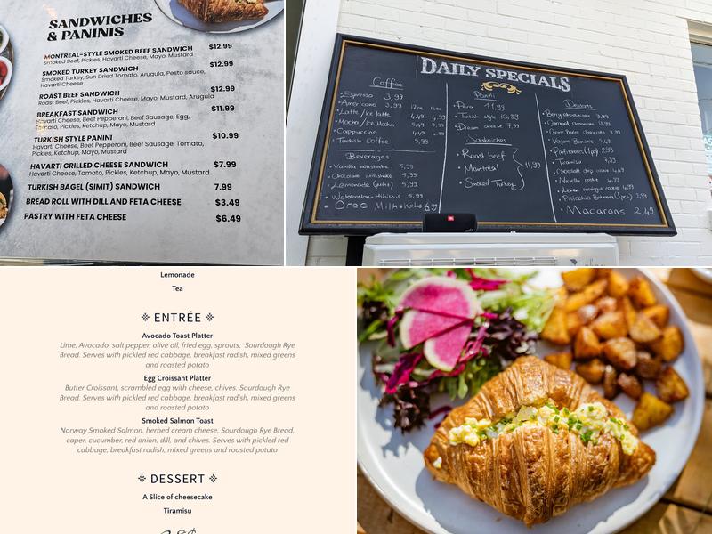Pera Cafe Menu