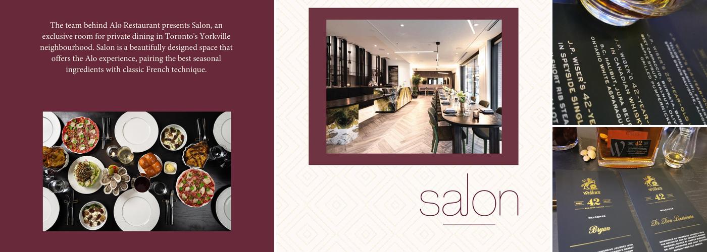 Salon Private Dining Menu