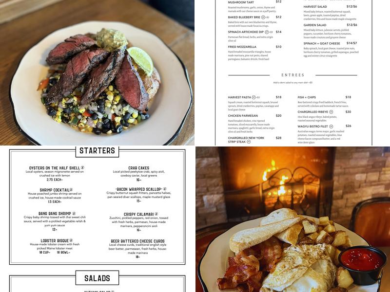 Coffee + Crisp Menu