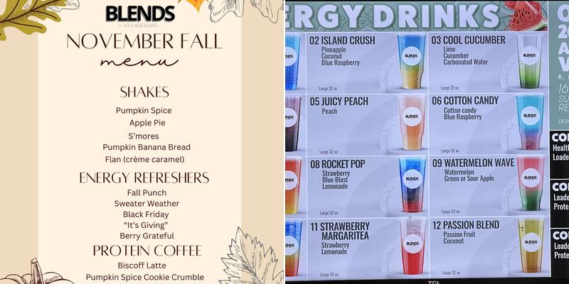 BLENDS at Lake Mary Menu