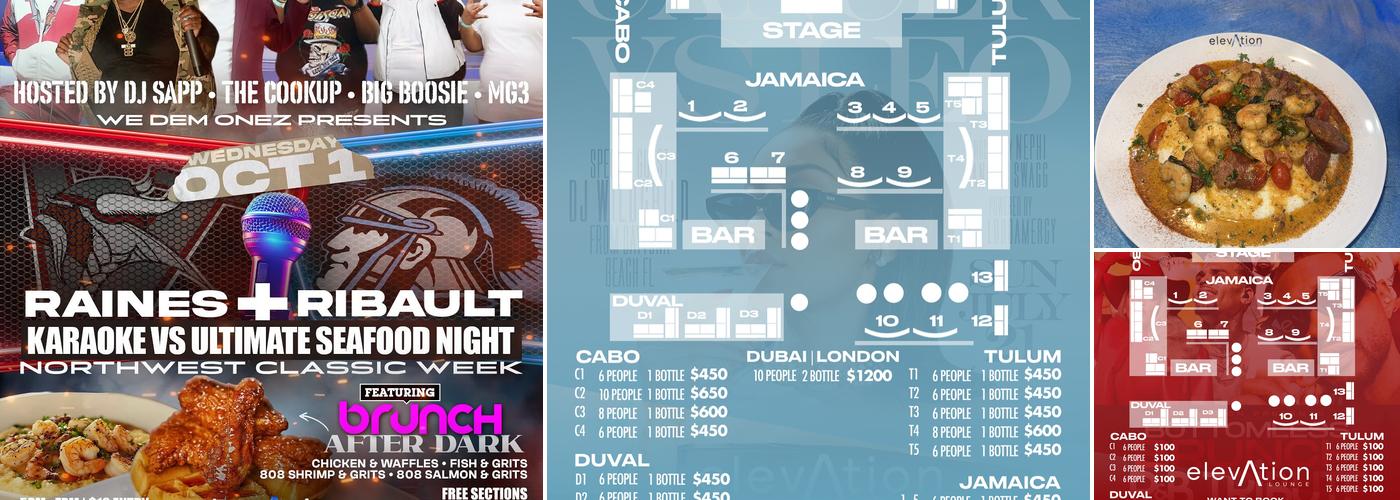 Elevation Lounge Menu