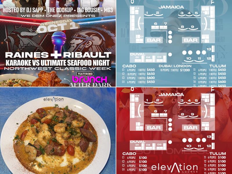 Elevation Lounge Menu