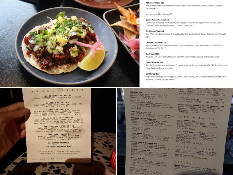 Om Sabor Menu