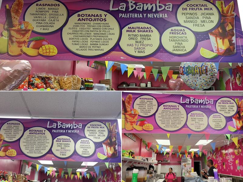 Paleteria Y Neveria La Bamba Menu