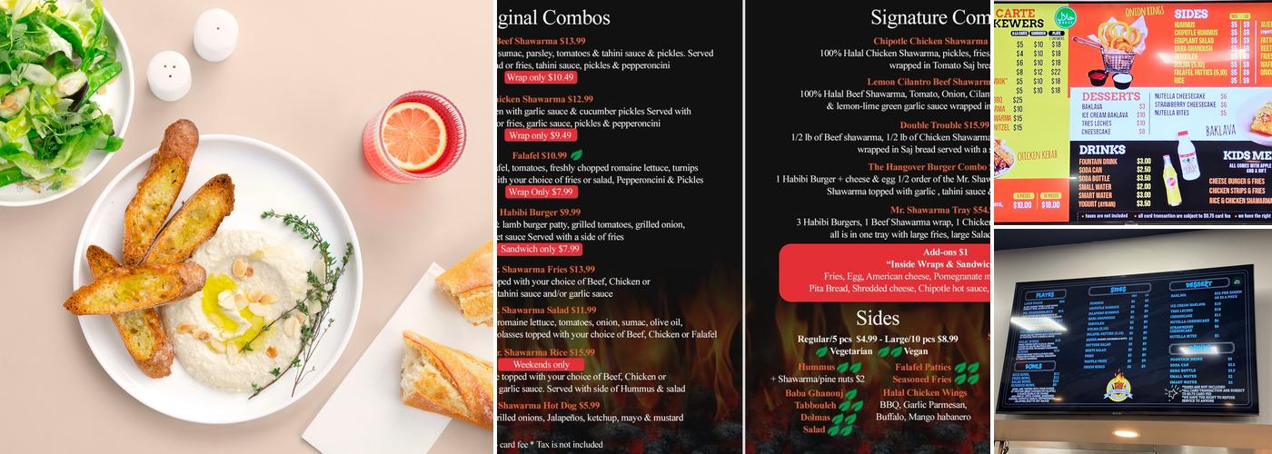 Mr. Shawarma El Cajon Menu