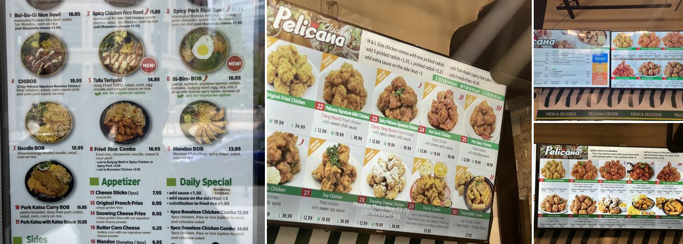 Pelicana Chicken Robson Menu