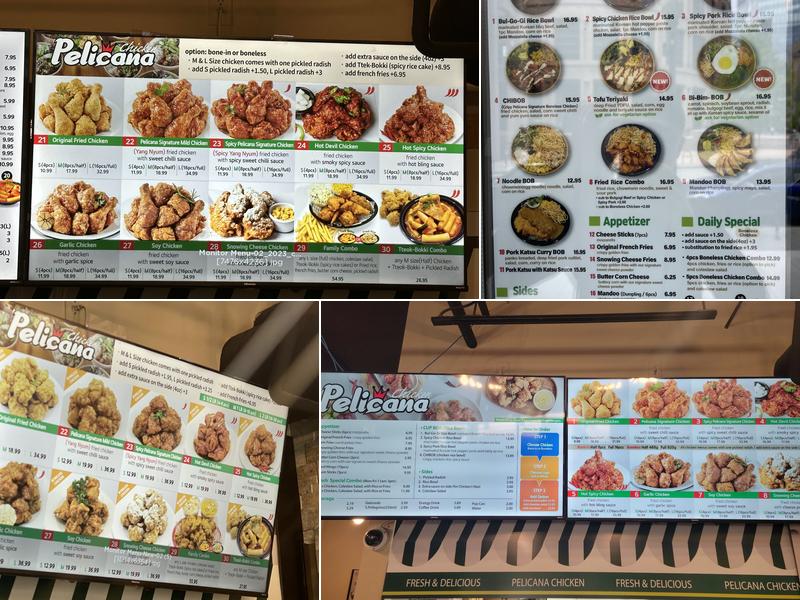 Pelicana Chicken Robson Menu